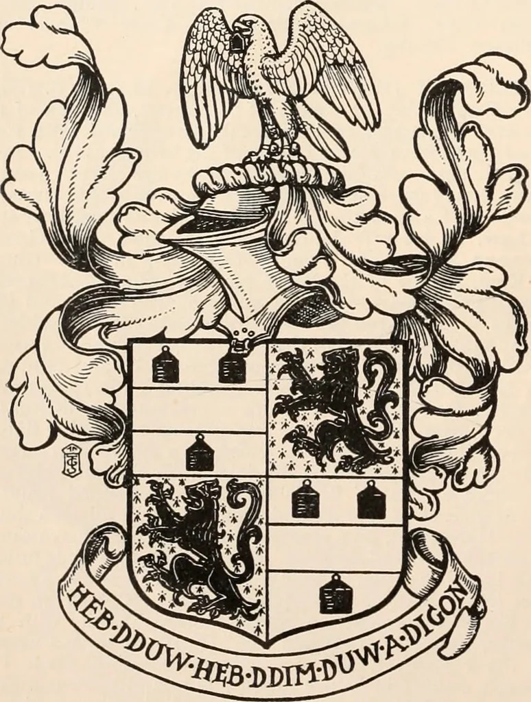 An illustration from Armorial families : a directory of gentlemen of coat-armour, 1905, leaf 43