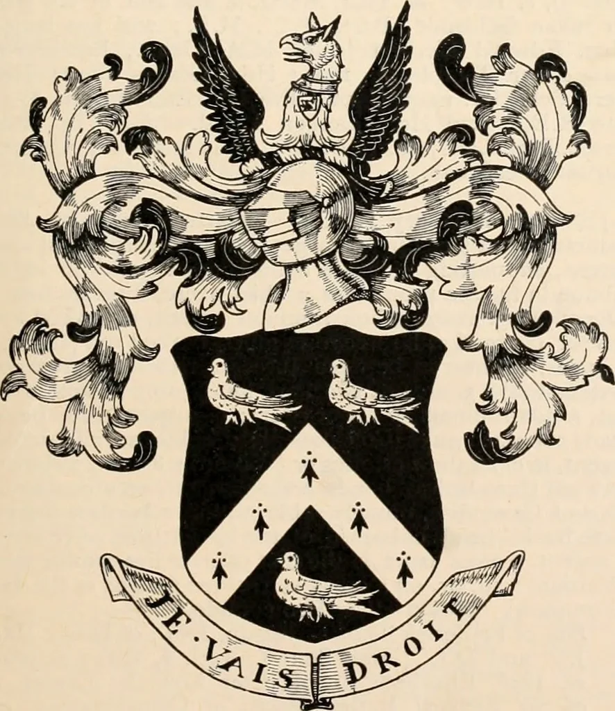 An illustration from Armorial families : a directory of gentlemen of coat-armour, 1905, leaf 44