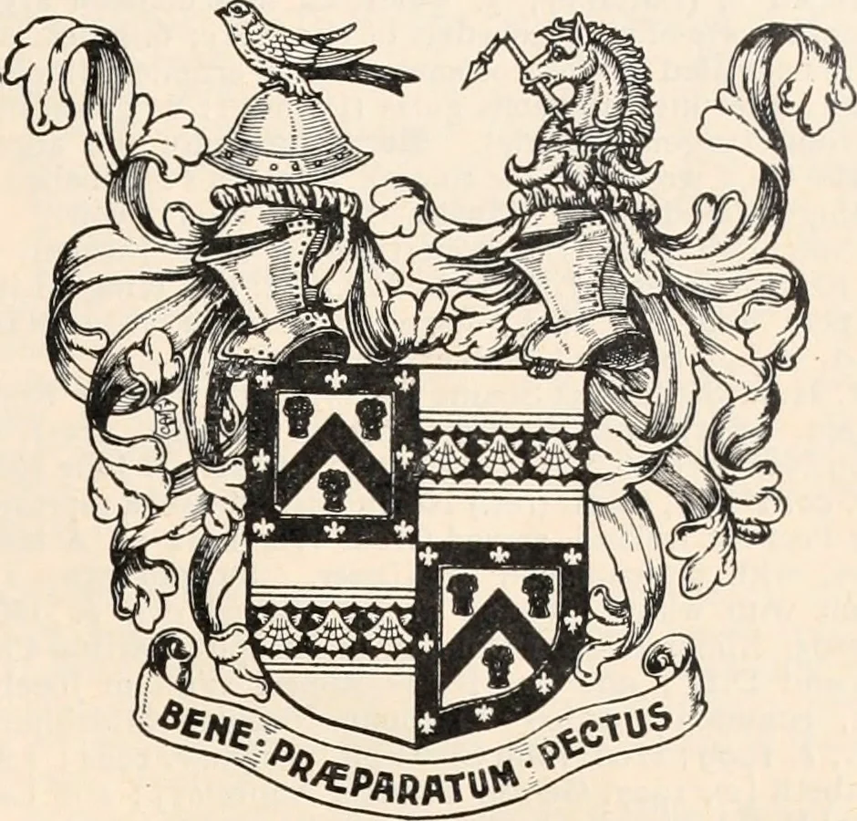 An illustration from Armorial families : a directory of gentlemen of coat-armour, 1905, leaf 46