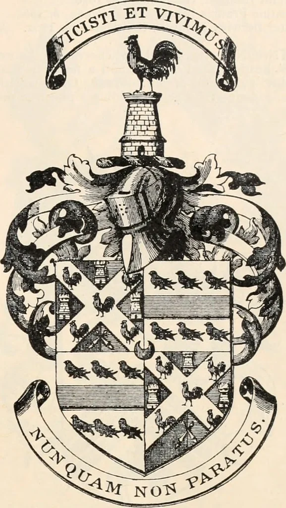 An illustration from Armorial families : a directory of gentlemen of coat-armour, 1905, leaf 50
