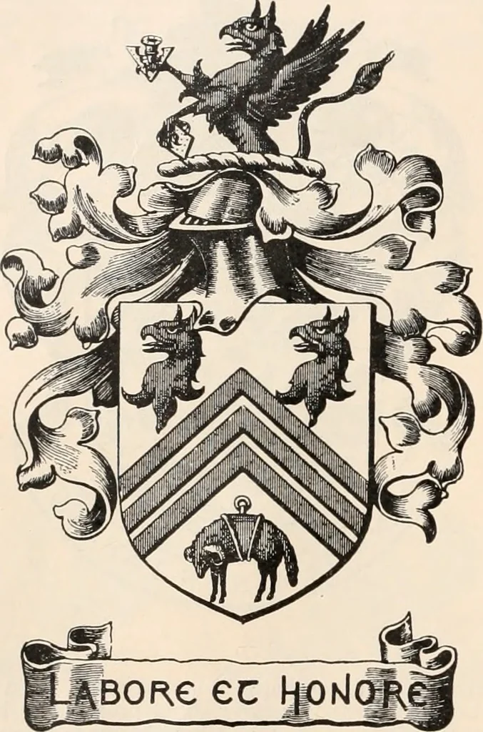 An illustration from Armorial families : a directory of gentlemen of coat-armour, 1905, leaf 51