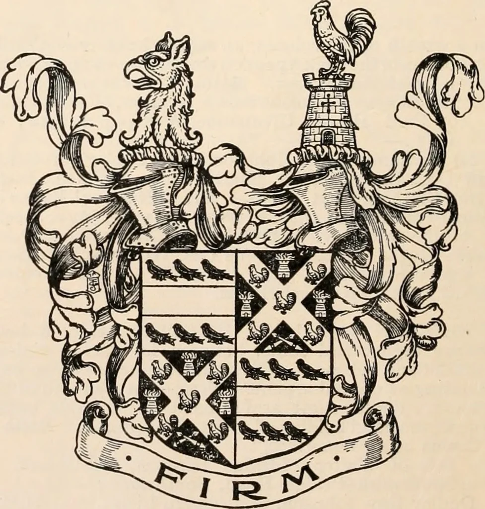 An illustration from Armorial families : a directory of gentlemen of coat-armour, 1905, leaf 51