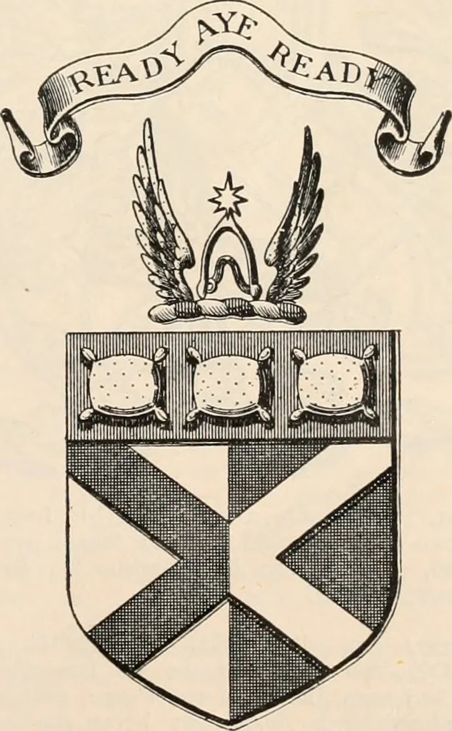 An illustration from Armorial families : a directory of gentlemen of coat-armour, 1905, leaf 52