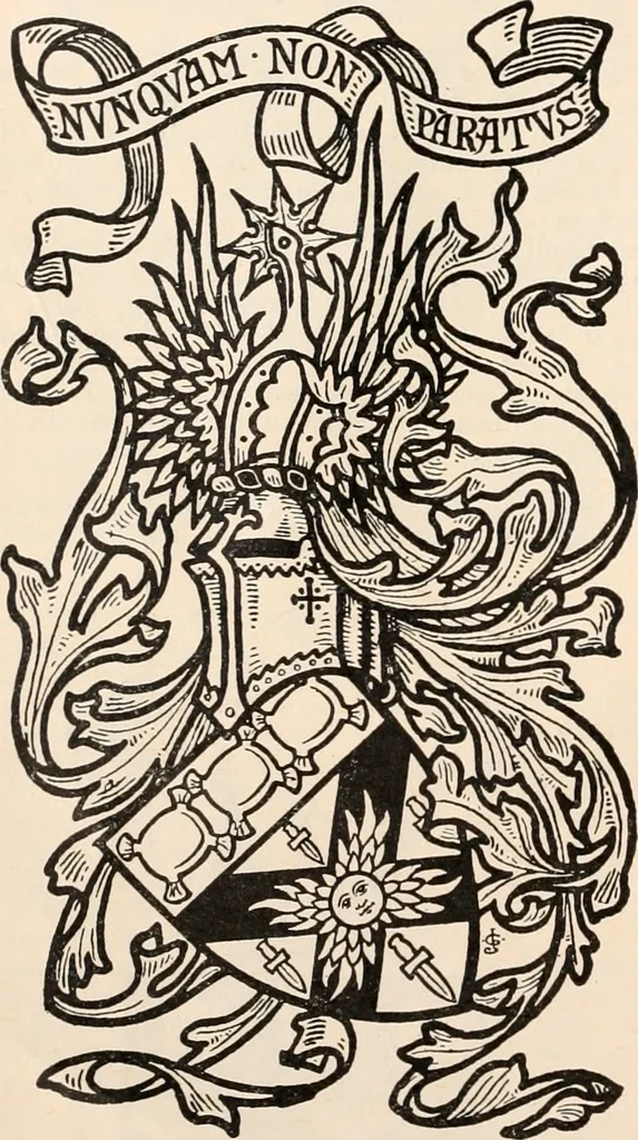 An illustration from Armorial families : a directory of gentlemen of coat-armour, 1905, leaf 53