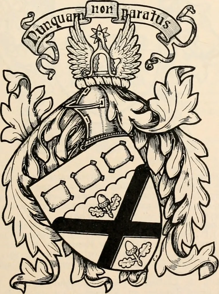 An illustration from Armorial families : a directory of gentlemen of coat-armour, 1905, leaf 56