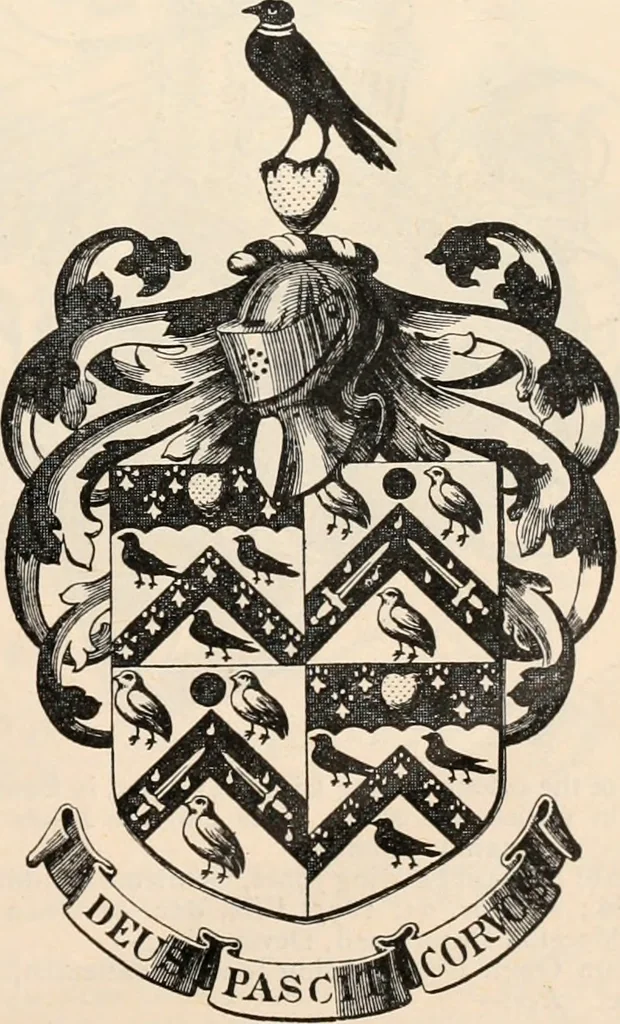 An illustration from Armorial families : a directory of gentlemen of coat-armour, 1905, leaf 58