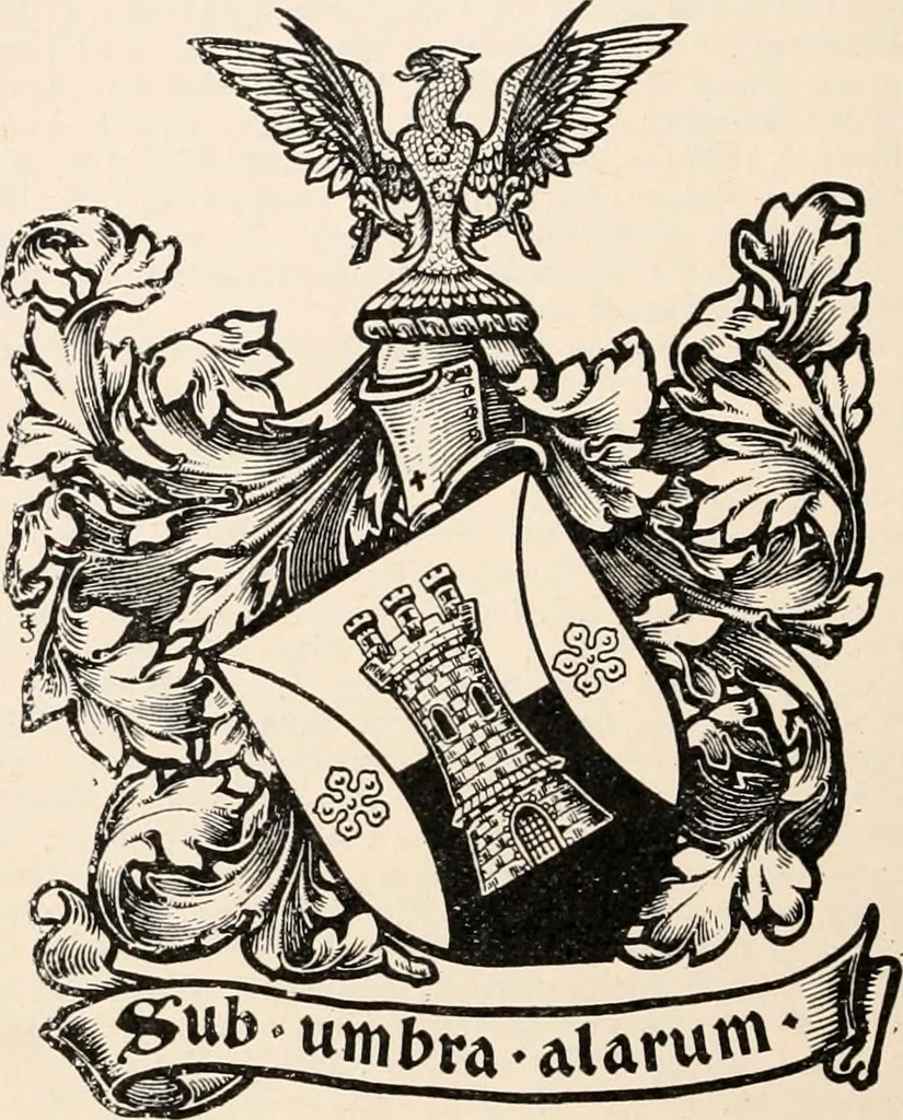 An illustration from Armorial families : a directory of gentlemen of coat-armour, 1905, leaf 61