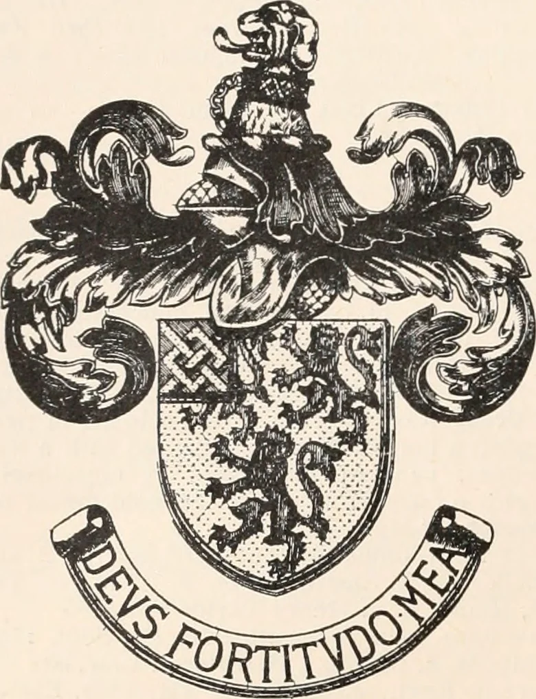 An illustration from Armorial families : a directory of gentlemen of coat-armour, 1905, leaf 63