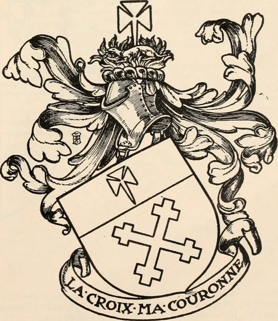 An illustration from Armorial families : a directory of gentlemen of coat-armour, 1905, leaf 66