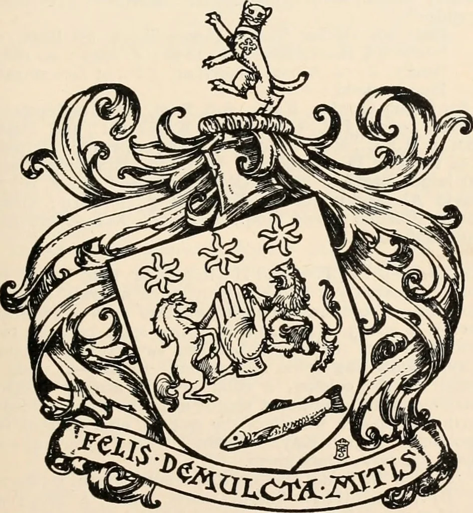 An illustration from Armorial families : a directory of gentlemen of coat-armour, 1905, leaf 68