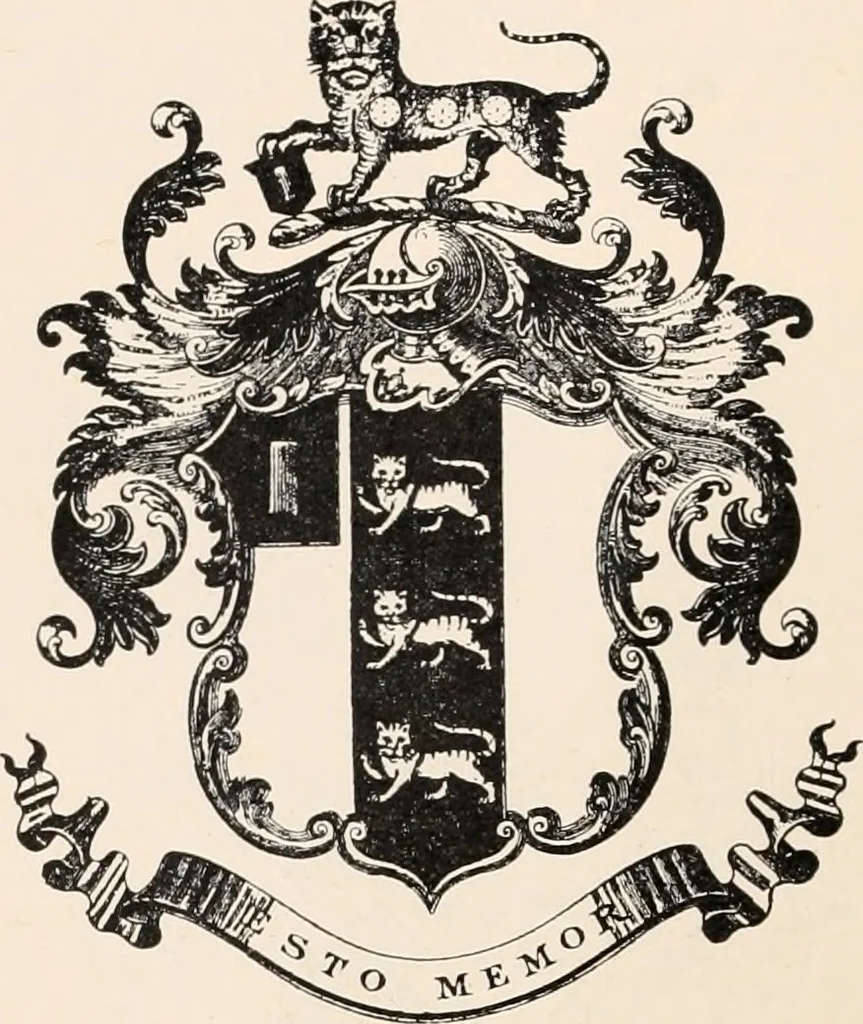 An illustration from Armorial families : a directory of gentlemen of coat-armour, 1905, leaf 71