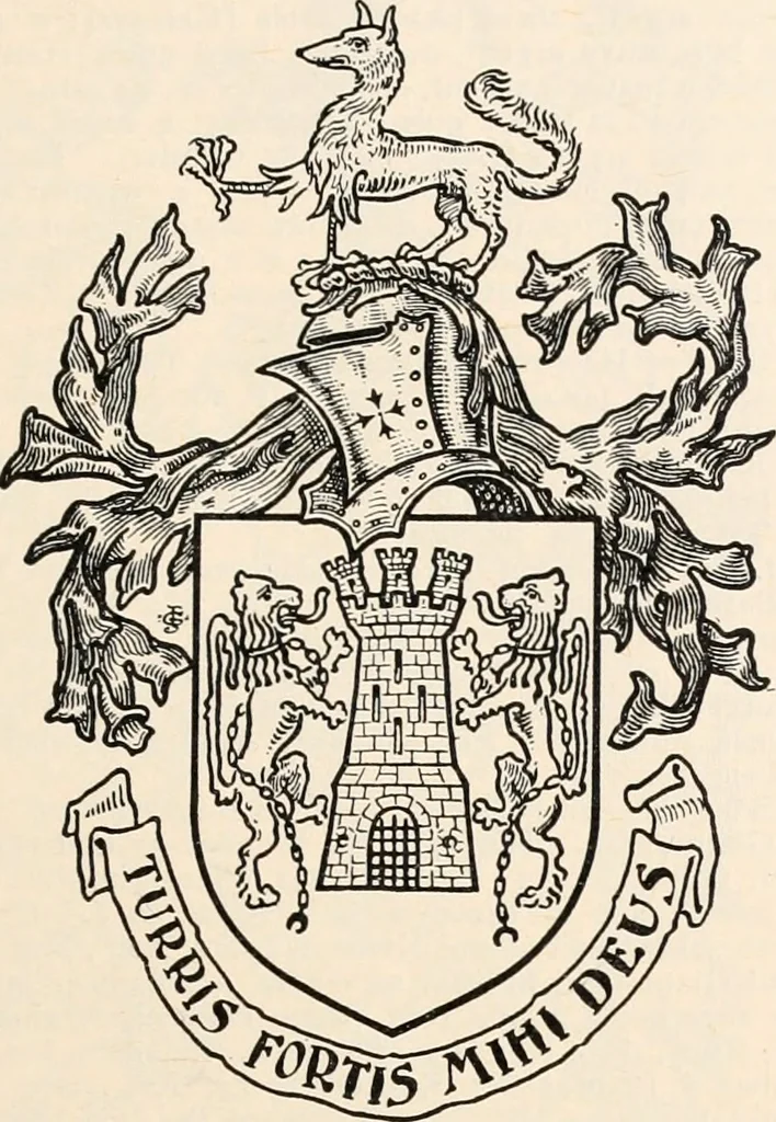 An illustration from Armorial families : a directory of gentlemen of coat-armour, 1905, leaf 74