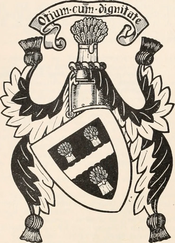 An illustration from Armorial families : a directory of gentlemen of coat-armour, 1905, leaf 75