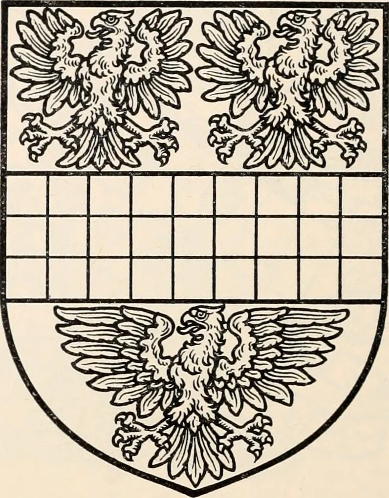 An illustration from Armorial families : a directory of gentlemen of coat-armour, 1905, leaf 77