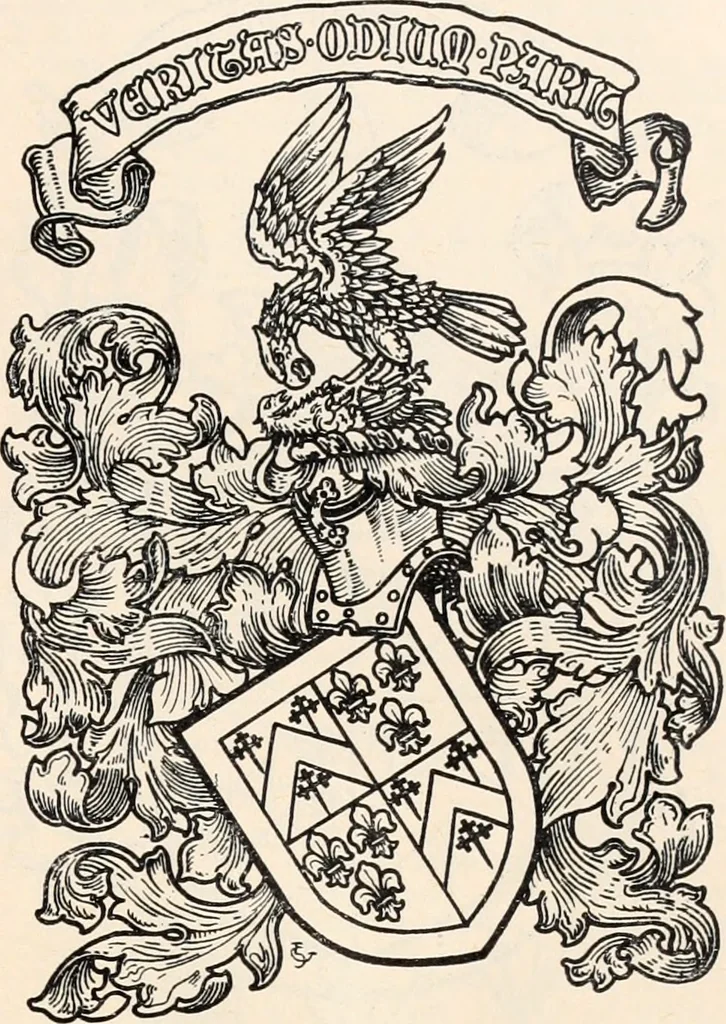 An illustration from Armorial families : a directory of gentlemen of coat-armour, 1905, leaf 80