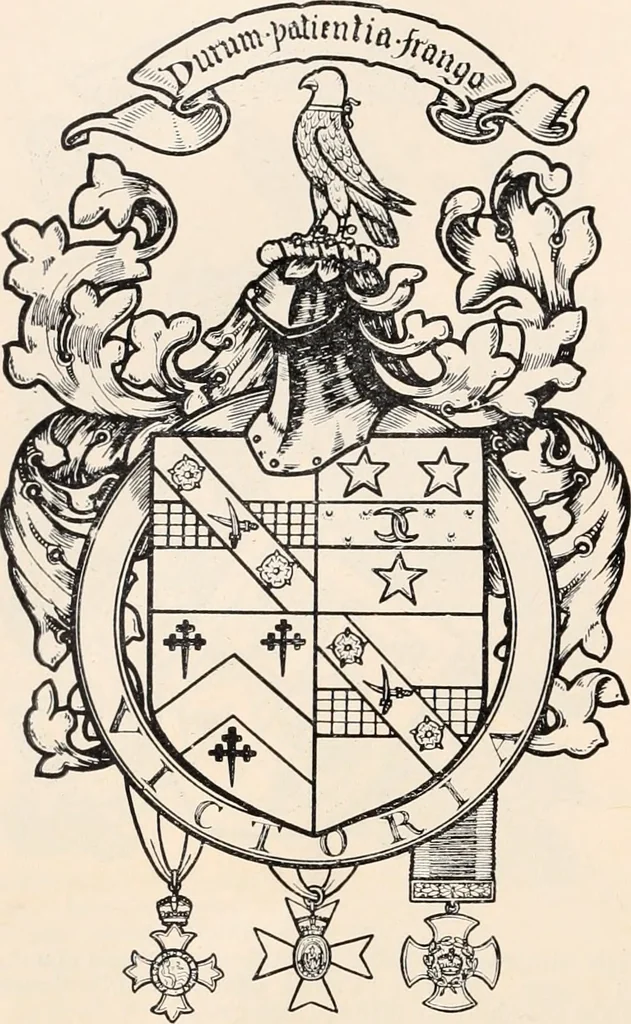 An illustration from Armorial families : a directory of gentlemen of coat-armour, 1905, leaf 81