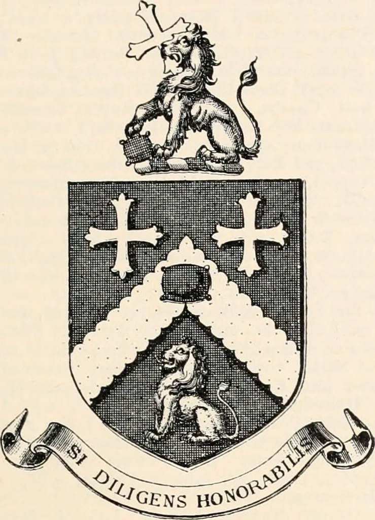 An illustration from Armorial families : a directory of gentlemen of coat-armour, 1905, leaf 82
