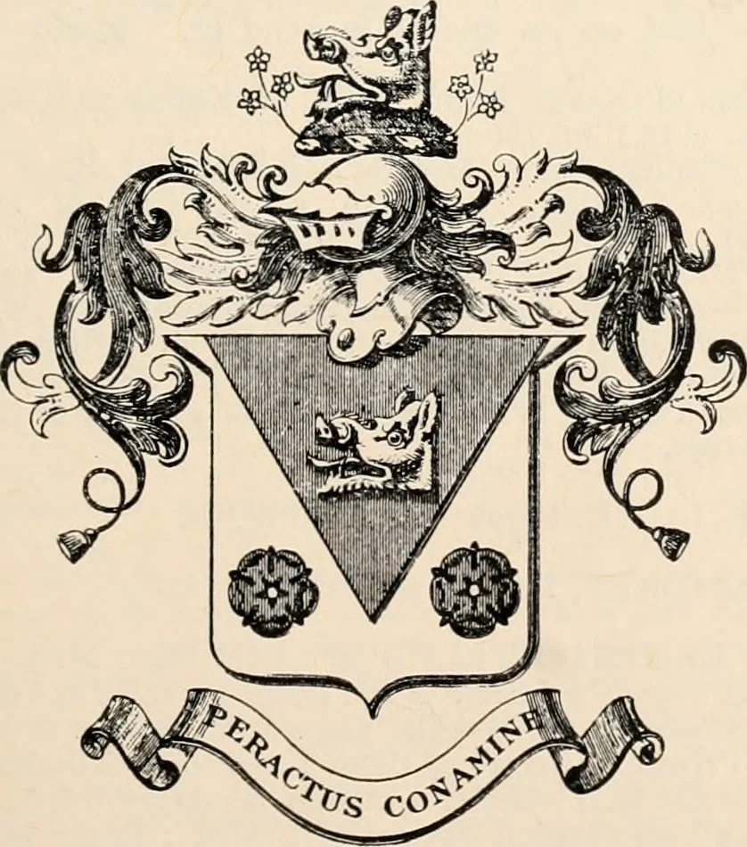 An illustration from Armorial families : a directory of gentlemen of coat-armour, 1905, leaf 86