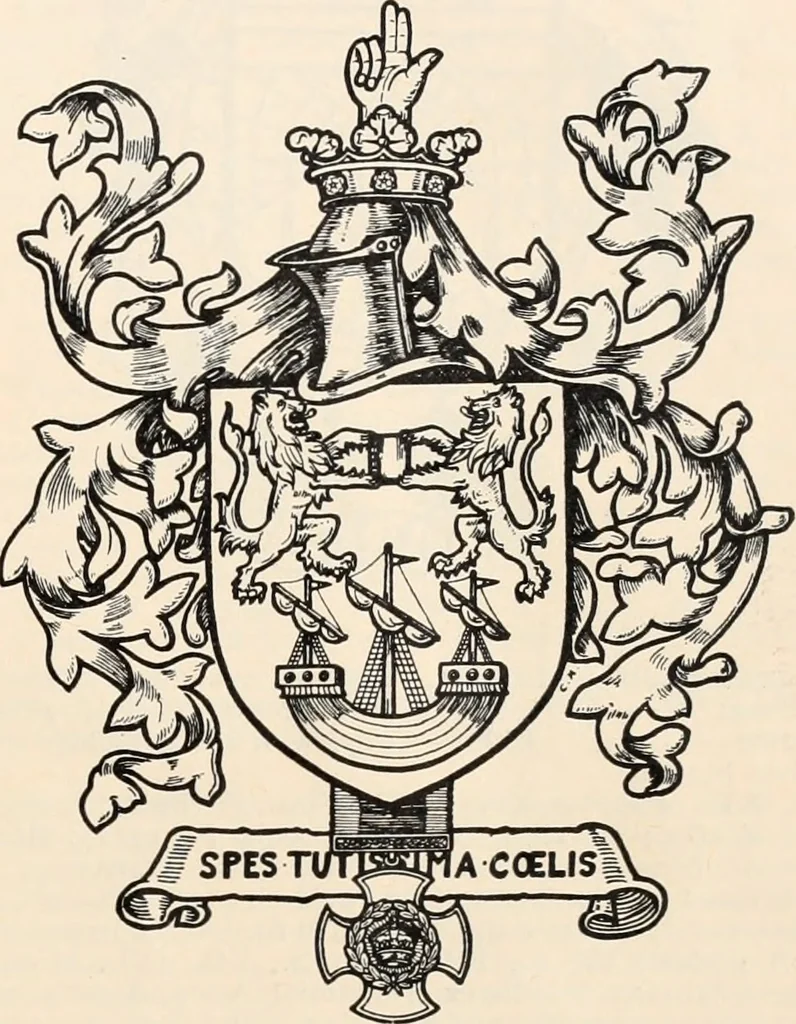 An illustration from Armorial families : a directory of gentlemen of coat-armour, 1905, leaf 90