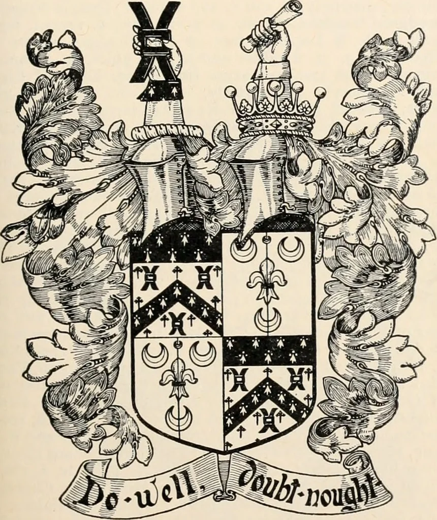 An illustration from Armorial families : a directory of gentlemen of coat-armour, 1905, leaf 94