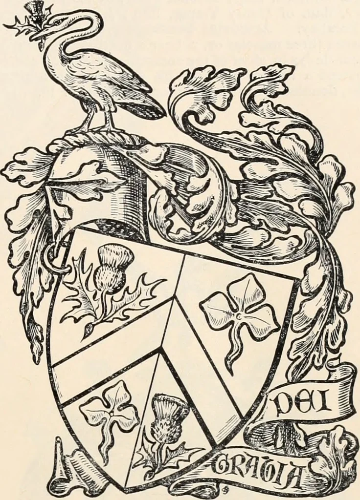 An illustration from Armorial families : a directory of gentlemen of coat-armour, 1905, leaf 94