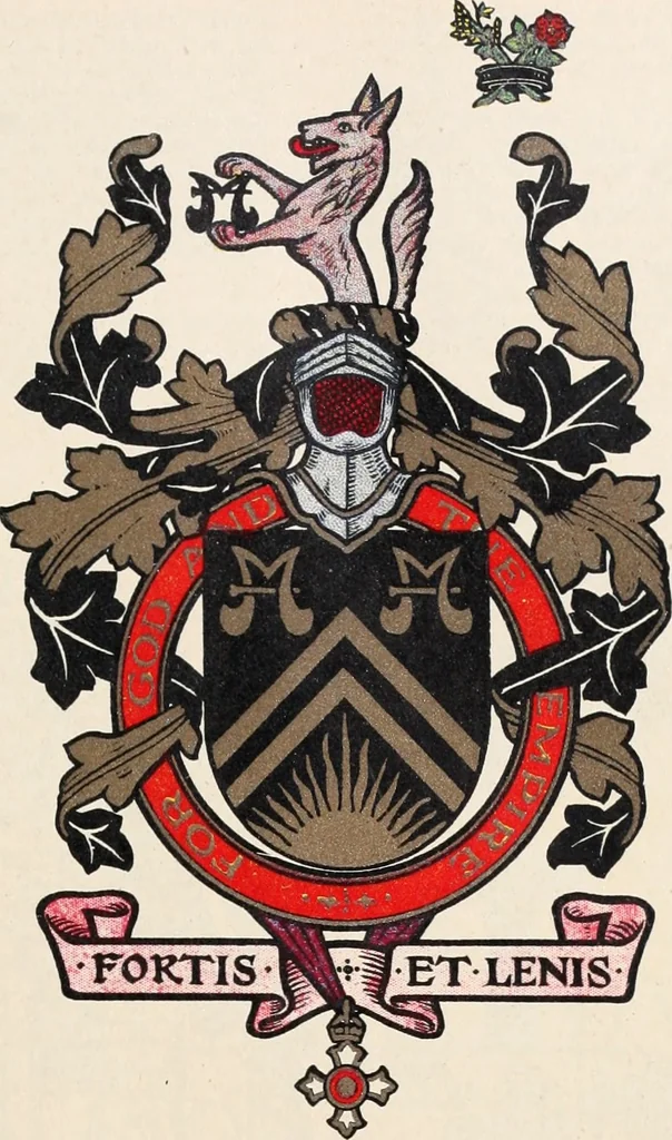 An illustration from Armorial families : a directory of gentlemen of coat-armour, 1905, leaf 96
