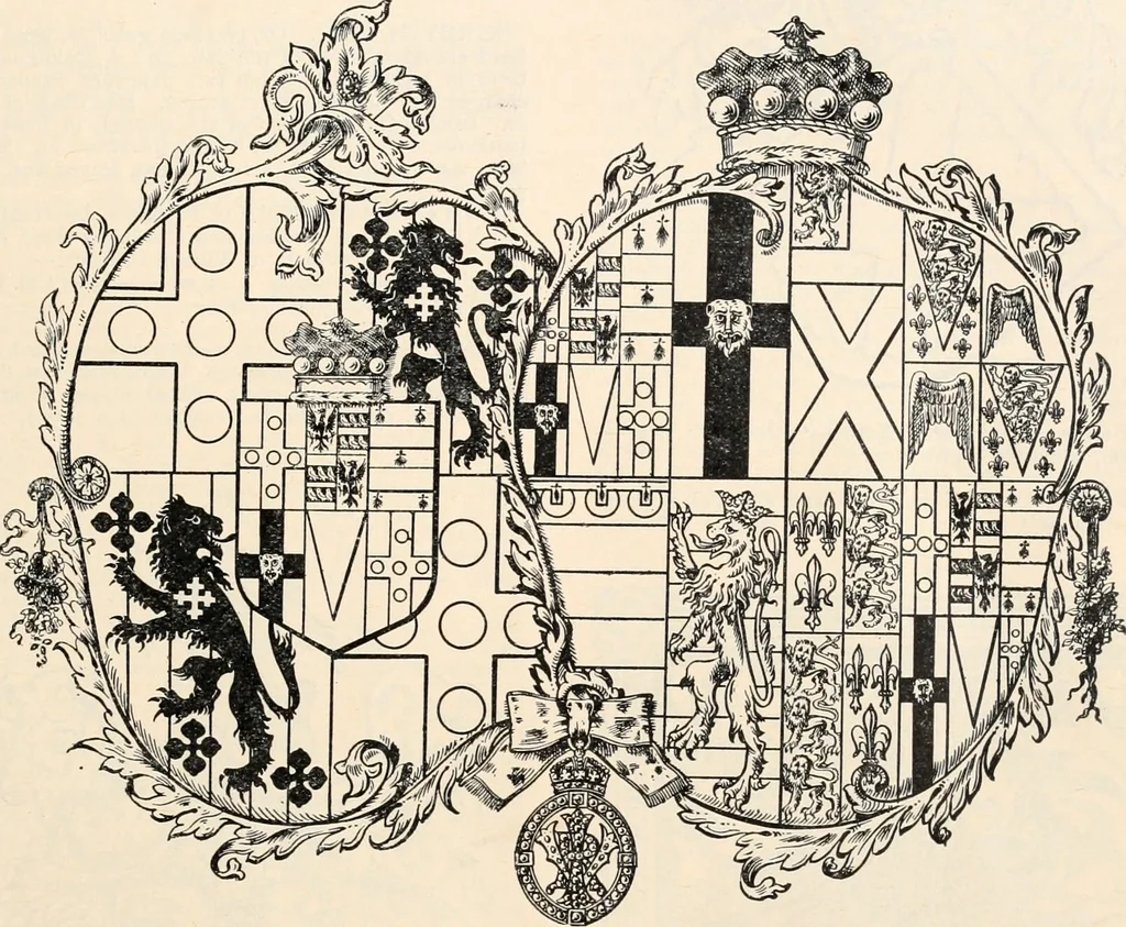 An illustration from Armorial families : a directory of gentlemen of coat-armour, 1905, leaf 98
