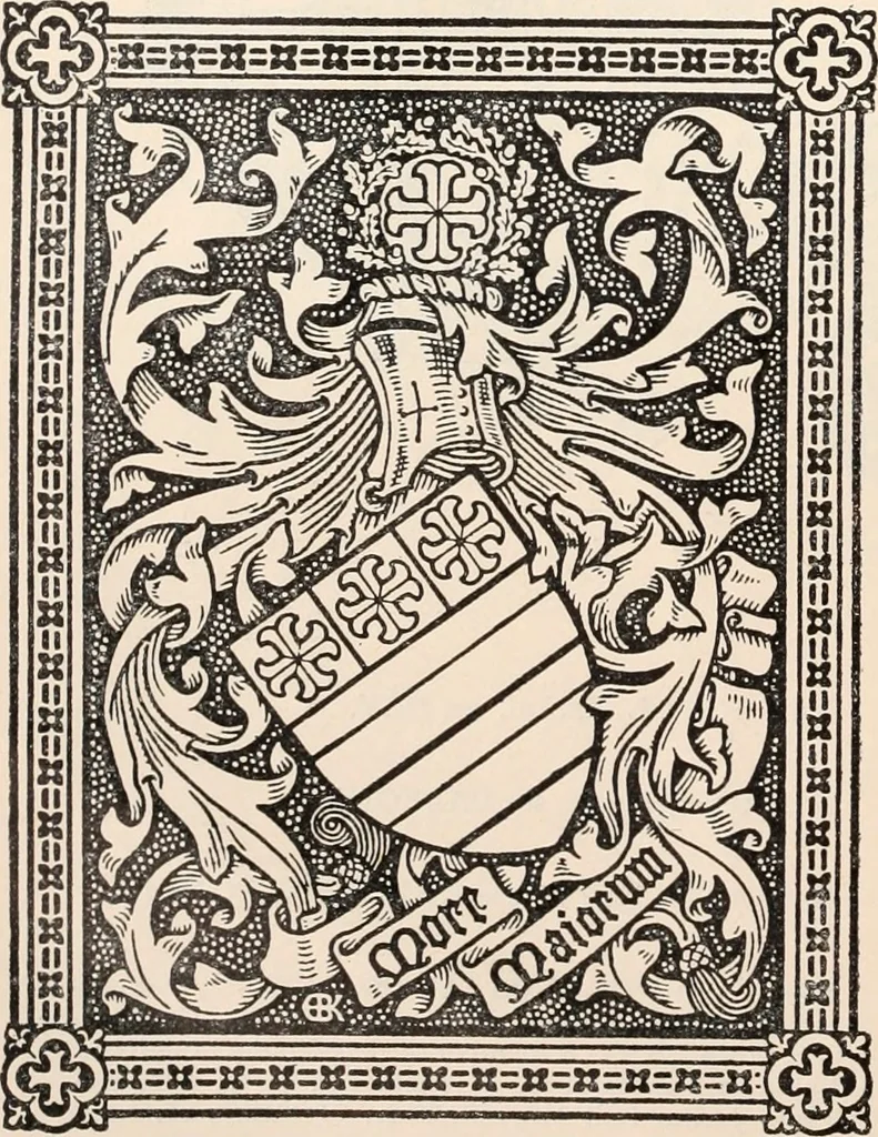 An illustration from Armorial families : a directory of gentlemen of coat-armour, 1905, leaf 99