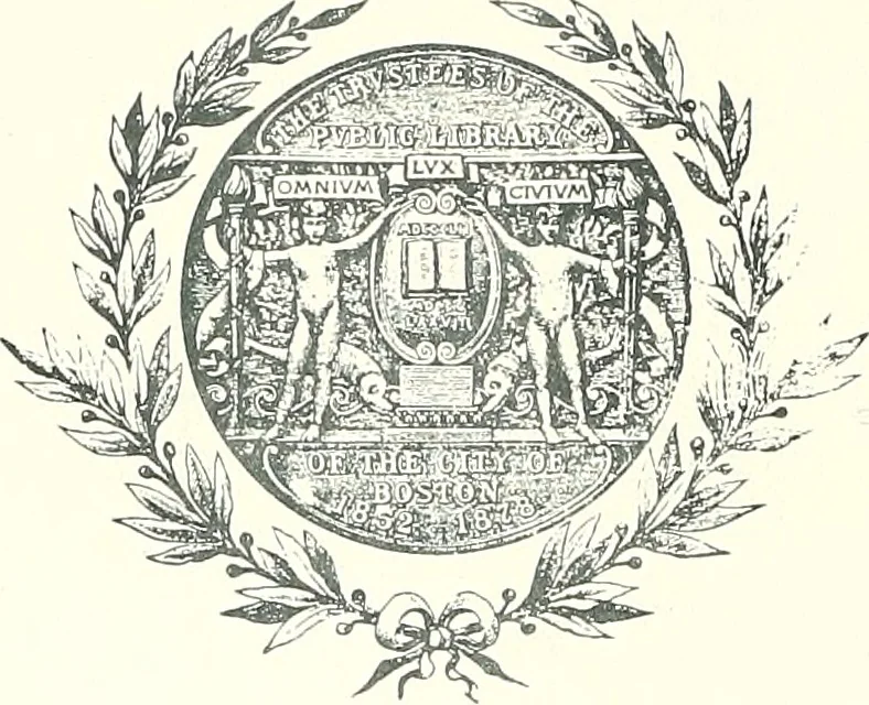 An illustration from Armorial of Jersey : being an account, heraldic and antiquarian, of its chief native families, with pedigrees, biographical notices, and illustrative data; to which are added, a brief history of heraldry, and remarks on the mediæval antiquities of the island, 1859, leaf 1