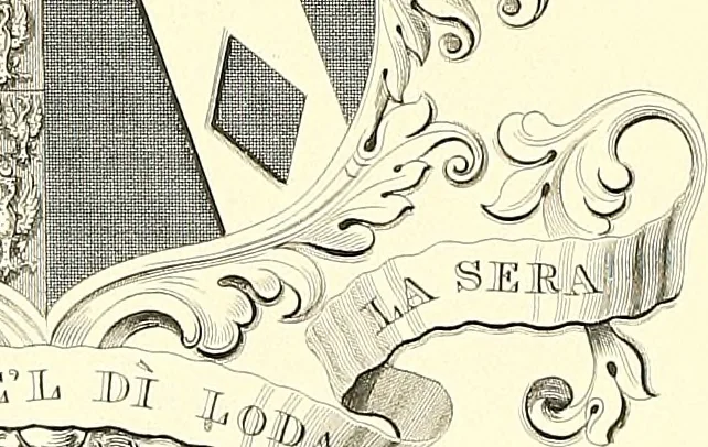 An illustration from Armorial of Jersey : being an account, heraldic and antiquarian, of its chief native families, with pedigrees, biographical notices, and illustrative data; to which are added, a brief history of heraldry, and remarks on the mediæval antiquities of the island, 1859, leaf 287