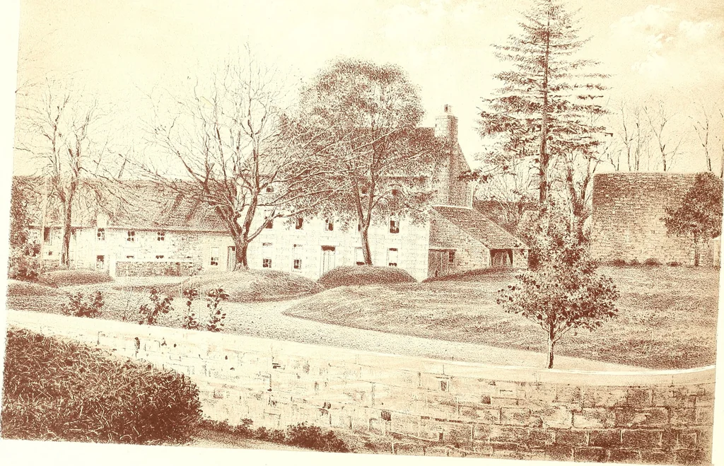 An illustration from Armorial of Jersey : being an account, heraldic and antiquarian, of its chief native families, with pedigrees, biographical notices, and illustrative data; to which are added, a brief history of heraldry, and remarks on the mediæval antiquities of the island, 1859, leaf 510