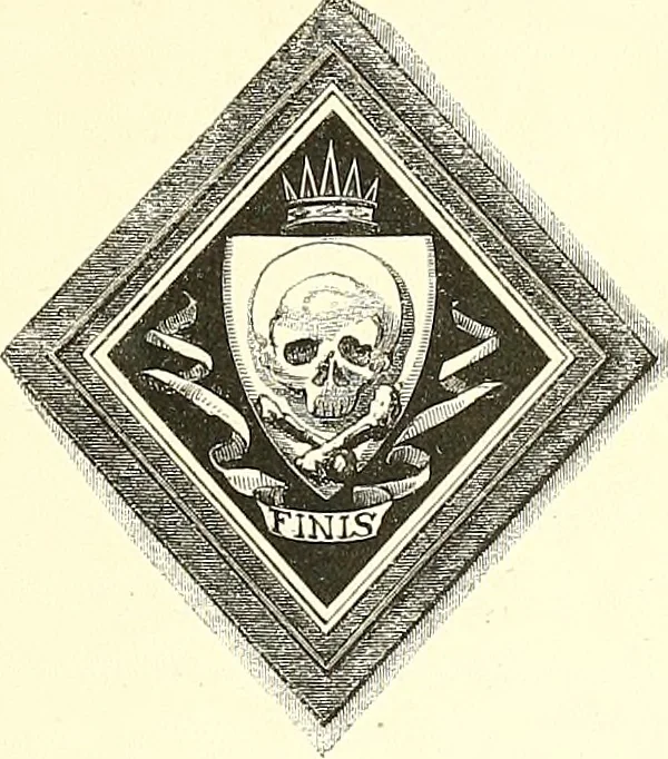An illustration from Armorial of Jersey : being an account, heraldic and antiquarian, of its chief native families, with pedigrees, biographical notices, and illustrative data; to which are added, a brief history of heraldry, and remarks on the mediæval antiquities of the island, 1859, leaf 594