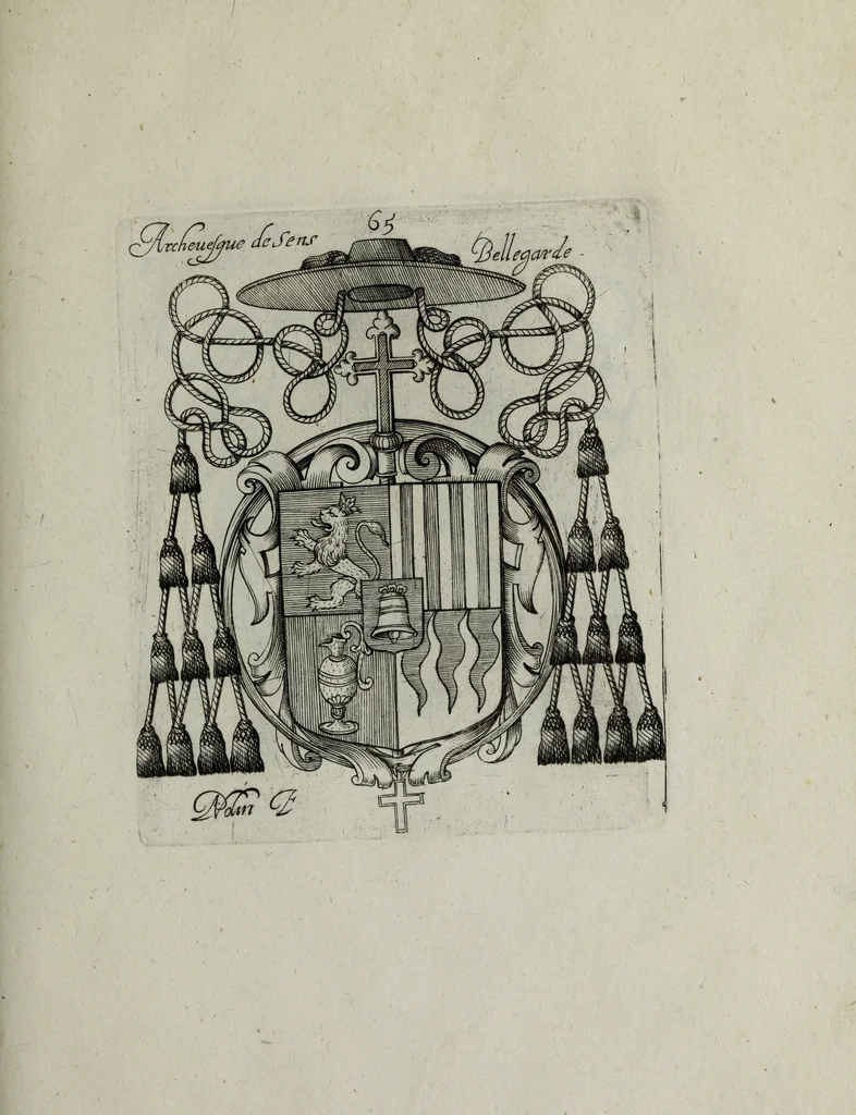 An illustration from Armorial vniuersel, contenant les armes des principales maisons, estatz, et dignitez, des plus considerables royaumes de l'Europe. Blazonnées de leurs métaux & couleurs et enrichies de leurs ornemens exterieurs, 1654, leaf 152