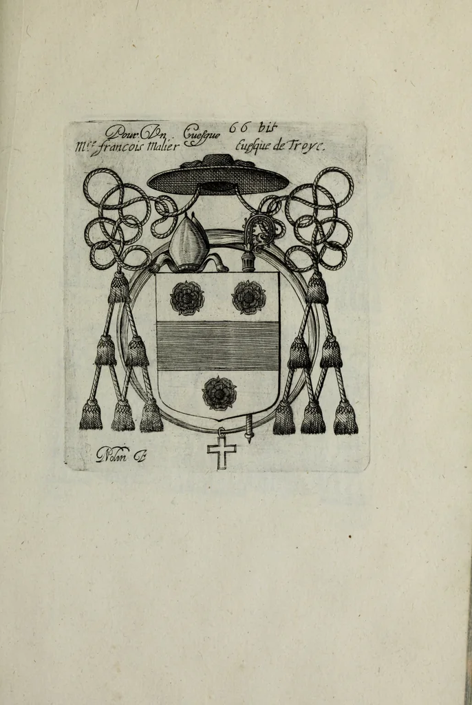 An illustration from Armorial vniuersel, contenant les armes des principales maisons, estatz, et dignitez, des plus considerables royaumes de l'Europe. Blazonnées de leurs métaux & couleurs et enrichies de leurs ornemens exterieurs, 1654, leaf 154