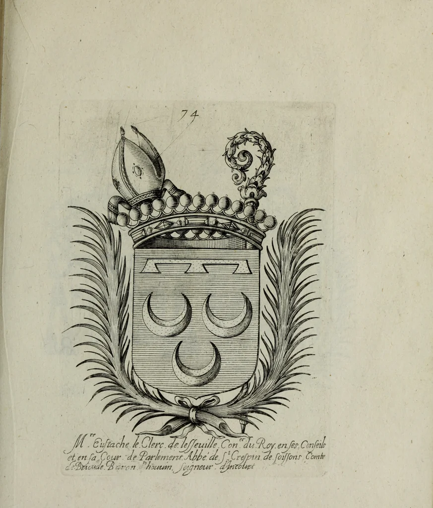 An illustration from Armorial vniuersel, contenant les armes des principales maisons, estatz, et dignitez, des plus considerables royaumes de l'Europe. Blazonnées de leurs métaux & couleurs et enrichies de leurs ornemens exterieurs, 1654, leaf 170