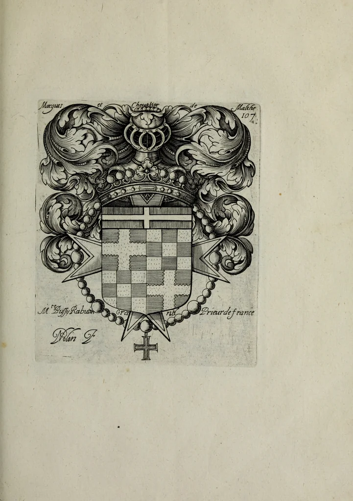 An illustration from Armorial vniuersel, contenant les armes des principales maisons, estatz, et dignitez, des plus considerables royaumes de l'Europe. Blazonnées de leurs métaux & couleurs et enrichies de leurs ornemens exterieurs, 1654, leaf 244