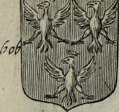 An illustration from Armorial vniuersel, contenant les armes des principales maisons, estatz, et dignitez, des plus considerables royaumes de l'Europe. Blazonnées de leurs métaux & couleurs et enrichies de leurs ornemens exterieurs, 1654, leaf 362