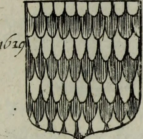 An illustration from Armorial vniuersel, contenant les armes des principales maisons, estatz, et dignitez, des plus considerables royaumes de l'Europe. Blazonnées de leurs métaux & couleurs et enrichies de leurs ornemens exterieurs, 1654, leaf 364