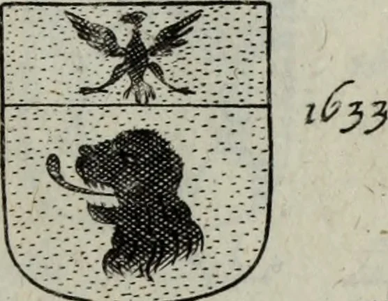 An illustration from Armorial vniuersel, contenant les armes des principales maisons, estatz, et dignitez, des plus considerables royaumes de l'Europe. Blazonnées de leurs métaux & couleurs et enrichies de leurs ornemens exterieurs, 1654, leaf 364