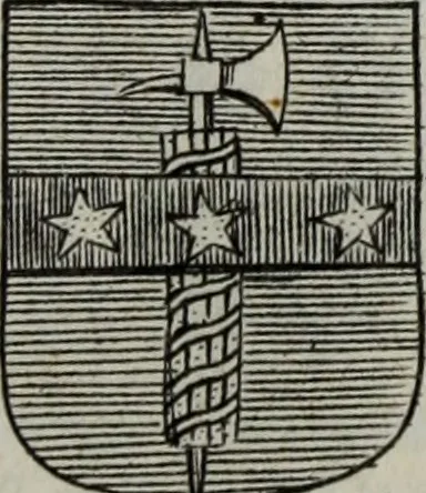 An illustration from Armorial vniuersel, contenant les armes des principales maisons, estatz, et dignitez, des plus considerables royaumes de l'Europe. Blazonnées de leurs métaux & couleurs et enrichies de leurs ornemens exterieurs, 1654, leaf 364