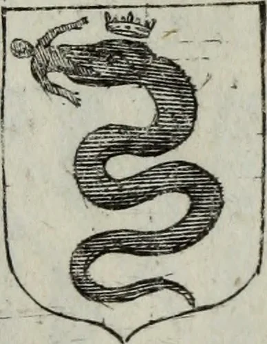 An illustration from Armorial vniuersel, contenant les armes des principales maisons, estatz, et dignitez, des plus considerables royaumes de l'Europe. Blazonnées de leurs métaux & couleurs et enrichies de leurs ornemens exterieurs, 1654, leaf 370