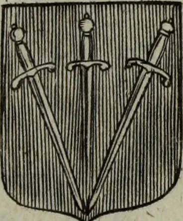 An illustration from Armorial vniuersel, contenant les armes des principales maisons, estatz, et dignitez, des plus considerables royaumes de l'Europe. Blazonnées de leurs métaux & couleurs et enrichies de leurs ornemens exterieurs, 1654, leaf 394