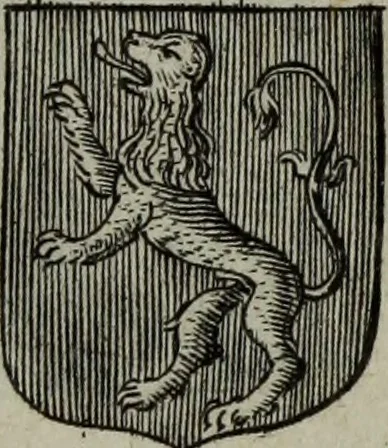 An illustration from Armorial vniuersel, contenant les armes des principales maisons, estatz, et dignitez, des plus considerables royaumes de l'Europe. Blazonnées de leurs métaux & couleurs et enrichies de leurs ornemens exterieurs, 1654, leaf 394