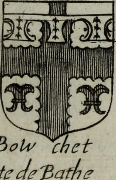 An illustration from Armorial vniuersel, contenant les armes des principales maisons, estatz, et dignitez, des plus considerables royaumes de l'Europe. Blazonnées de leurs métaux & couleurs et enrichies de leurs ornemens exterieurs, 1654, leaf 394