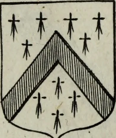 An illustration from Armorial vniuersel, contenant les armes des principales maisons, estatz, et dignitez, des plus considerables royaumes de l'Europe. Blazonnées de leurs métaux & couleurs et enrichies de leurs ornemens exterieurs, 1654, leaf 396