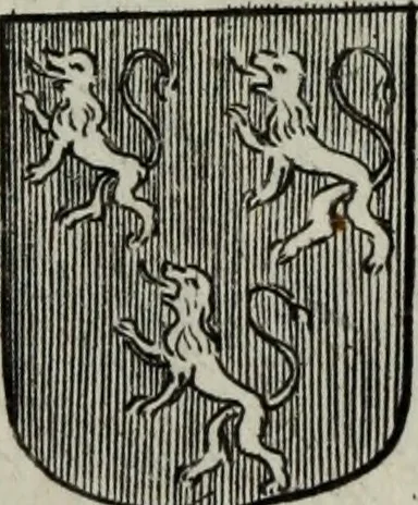 An illustration from Armorial vniuersel, contenant les armes des principales maisons, estatz, et dignitez, des plus considerables royaumes de l'Europe. Blazonnées de leurs métaux & couleurs et enrichies de leurs ornemens exterieurs, 1654, leaf 396