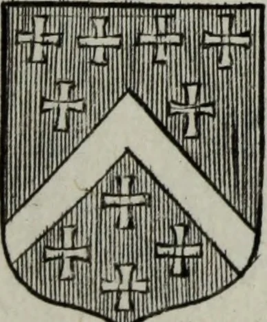 An illustration from Armorial vniuersel, contenant les armes des principales maisons, estatz, et dignitez, des plus considerables royaumes de l'Europe. Blazonnées de leurs métaux & couleurs et enrichies de leurs ornemens exterieurs, 1654, leaf 396