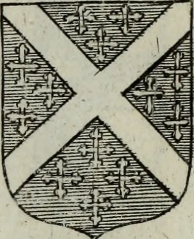 An illustration from Armorial vniuersel, contenant les armes des principales maisons, estatz, et dignitez, des plus considerables royaumes de l'Europe. Blazonnées de leurs métaux & couleurs et enrichies de leurs ornemens exterieurs, 1654, leaf 398
