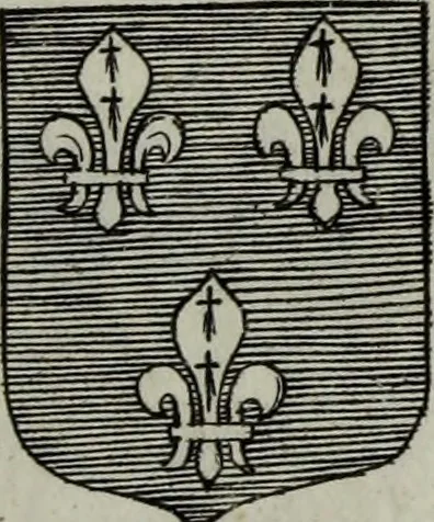 An illustration from Armorial vniuersel, contenant les armes des principales maisons, estatz, et dignitez, des plus considerables royaumes de l'Europe. Blazonnées de leurs métaux & couleurs et enrichies de leurs ornemens exterieurs, 1654, leaf 398