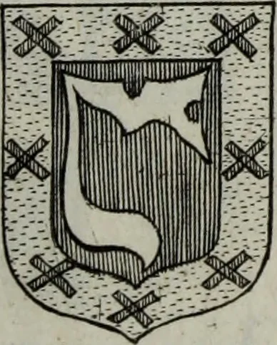 An illustration from Armorial vniuersel, contenant les armes des principales maisons, estatz, et dignitez, des plus considerables royaumes de l'Europe. Blazonnées de leurs métaux & couleurs et enrichies de leurs ornemens exterieurs, 1654, leaf 398